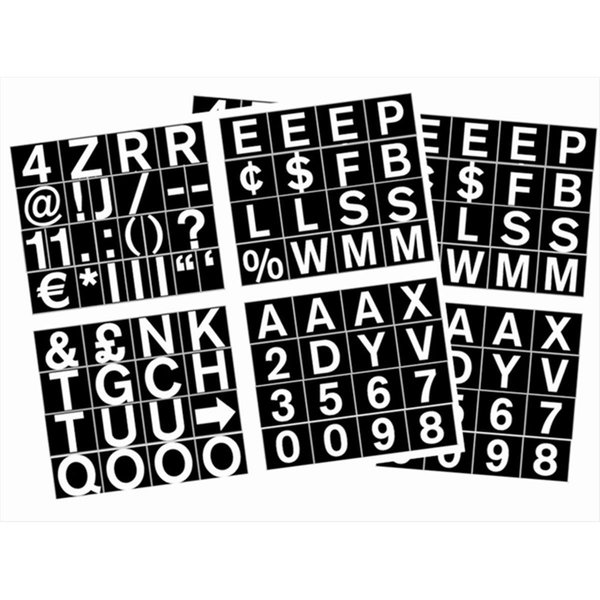 Mastervision 1 in. Magnetic Set of Letters, Numbers & Symbols MA44882